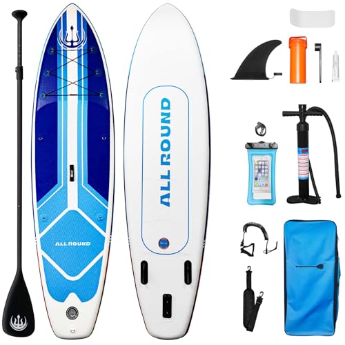 Inflatable-Stand-Up-Paddle-Board-Ultra-Light-106--33--6-with-Board-Accessories-Kit-Adjustable-Paddle-Hand-Anti-Slip-EVA-Deck-for-Adults-Youth