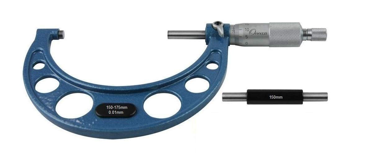 Ocean Outside Micrometer Screw Gauge 150-175mm Least Count 0.01mm with Carbide Tipped Measuring Faces-image-6