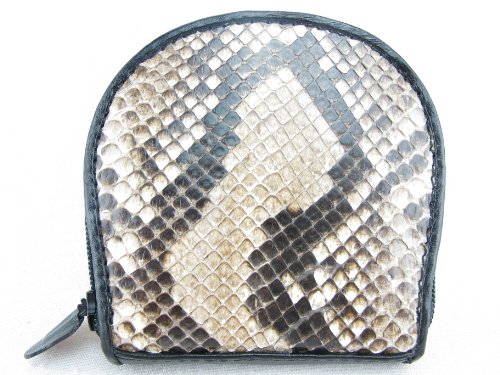 Genuine Python Snake Skin Leather Zip Around Coins Purse Wallet Pouches2