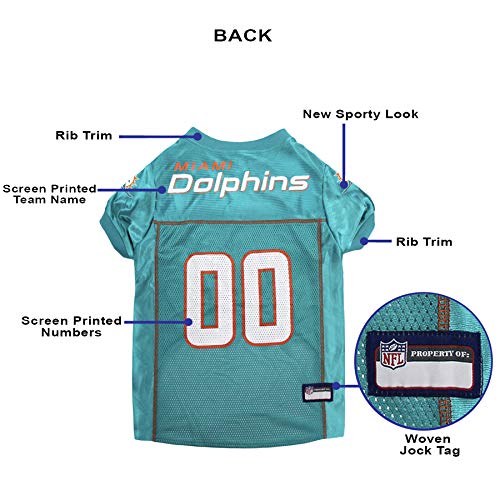 Nfl Miami Dolphins Dog Jersey, Size: X-Large. Best Football Jersey Costume For Dogs & Cats. Licensed Jersey Shirt. #TOP6