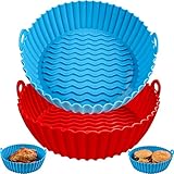 Air Fryer Silicone Pot 7.5 inch Air Fryer Oven Accessories,Food Safe Air fryers Oven Accessories, Re