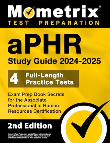 aPHR Study Guide 2024-2025 - 4 Full-Length Practice Tests, Exam Prep ...