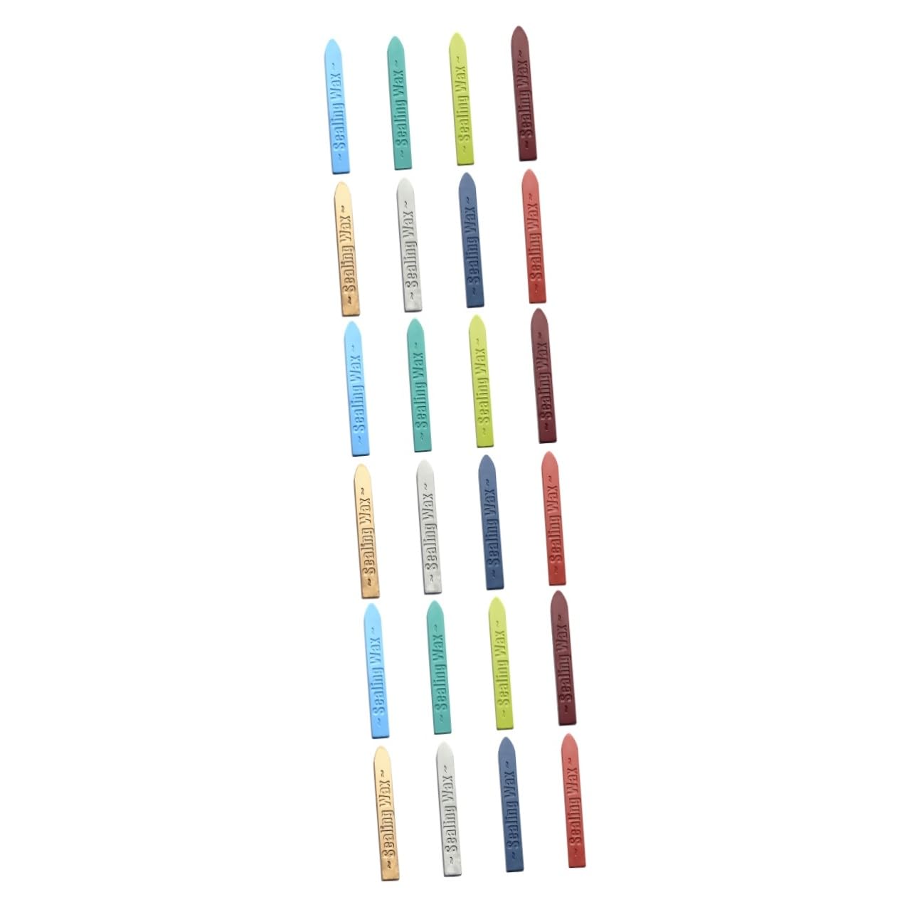 TEHAUX 24pièces Bâtons De Cire à Cacheter avec Mèches Cire De Scellage Antique pour Invitations De Mariage Lettres Et Manuscrits Couleurs Assorties