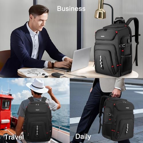 Mochila para portátil MOSISO 18.4 pulgadas negra miniatura 6