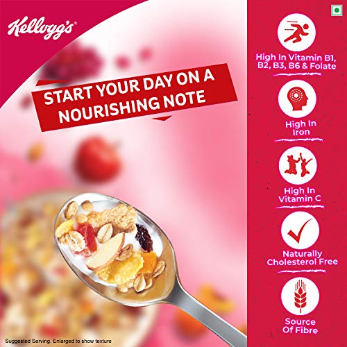 Image of Kellogg's Multigrain Chocos, 1100G /1.05kg | Multigrain Energy, More Chocolatey | No-Maida | + Kellogg's Muesli Fruit Nut & Seeds 750G | 12-In-1 Power Breakfast | India'S No. 1 Muesli |