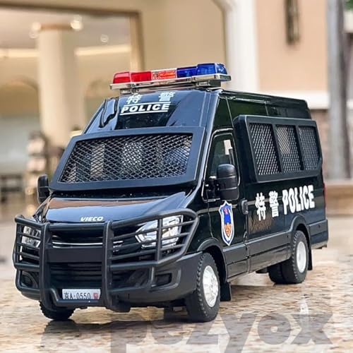 Image of 1:24 Scale Exclusive Alloy Metal Pull Back Die-cast Car Model with Sound Light Mini Auto Toy for Kids Metal Model Toy Car with Sound and Light (Black)