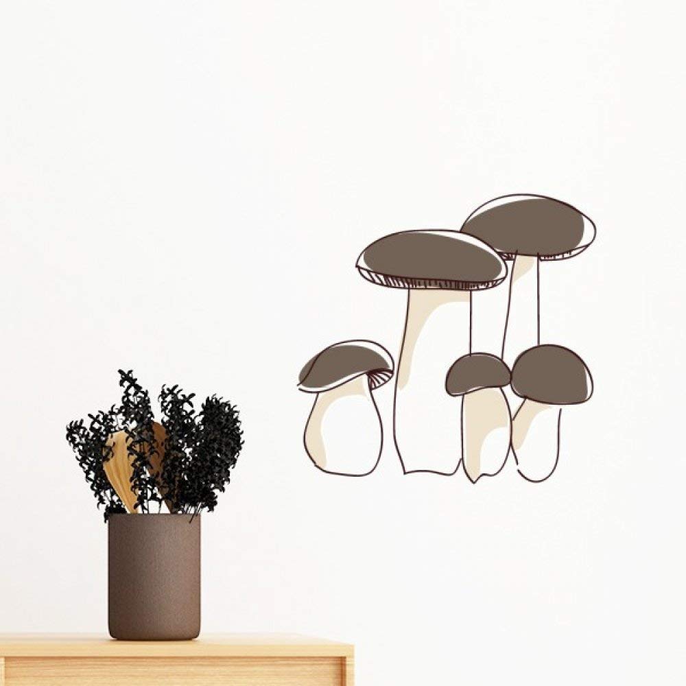 Sticker mural champignons amovible : décorez sans abîmer votre mur