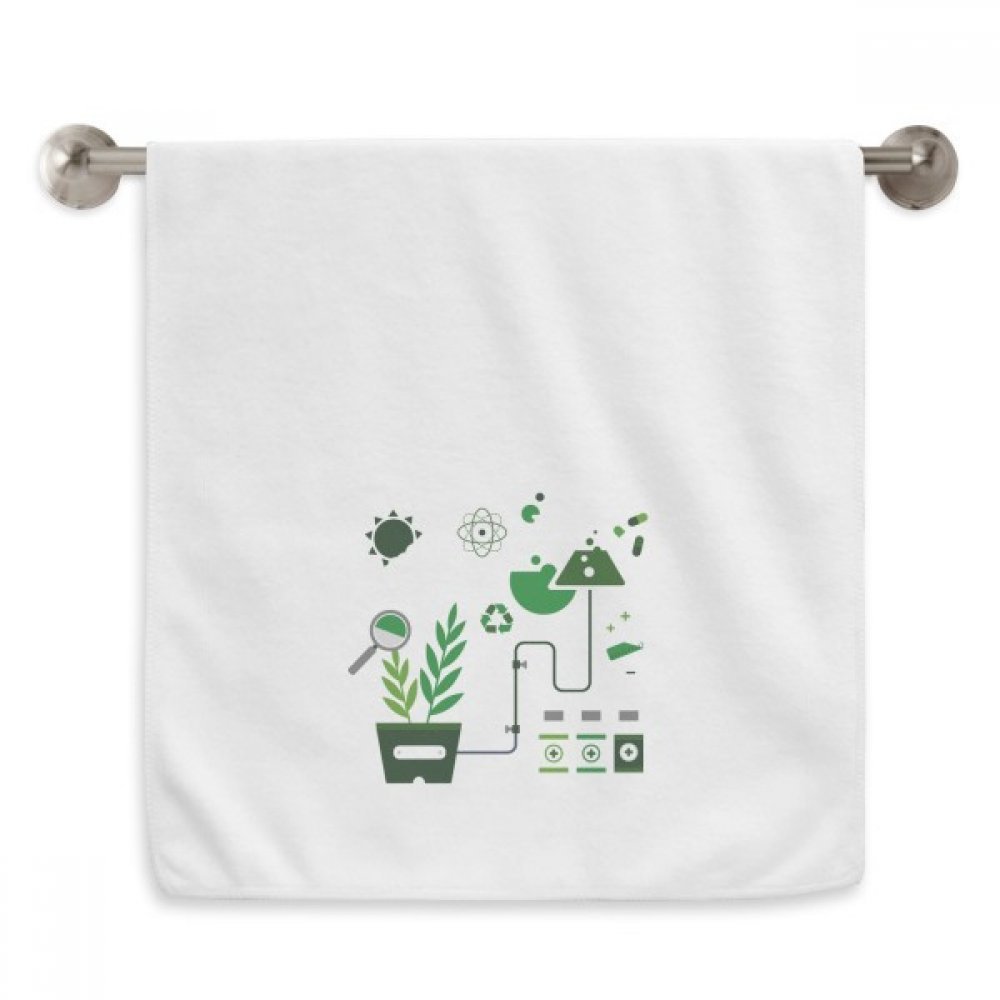 Serviettes débarbouillettes chimie blanc 13x29 pouces coton doux