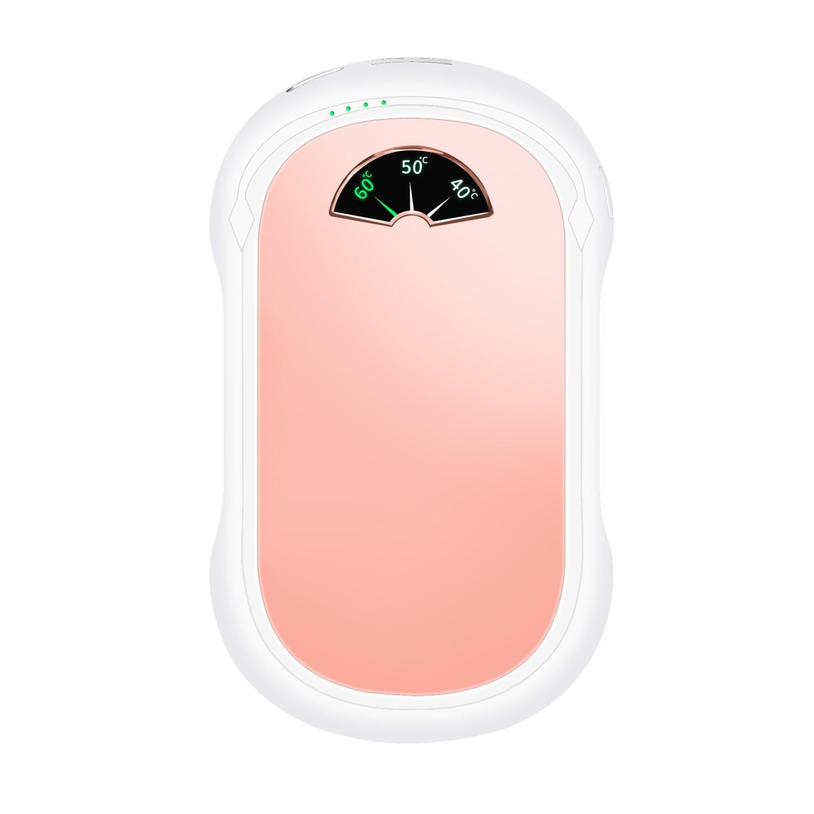 Scaldabagni ricaricabili, scaldamani elettrici ultrasottili 10000mAh, riscaldatore tascabile portatile, per gli uomini, borsa delle donne Must Haves (Color : Pink)