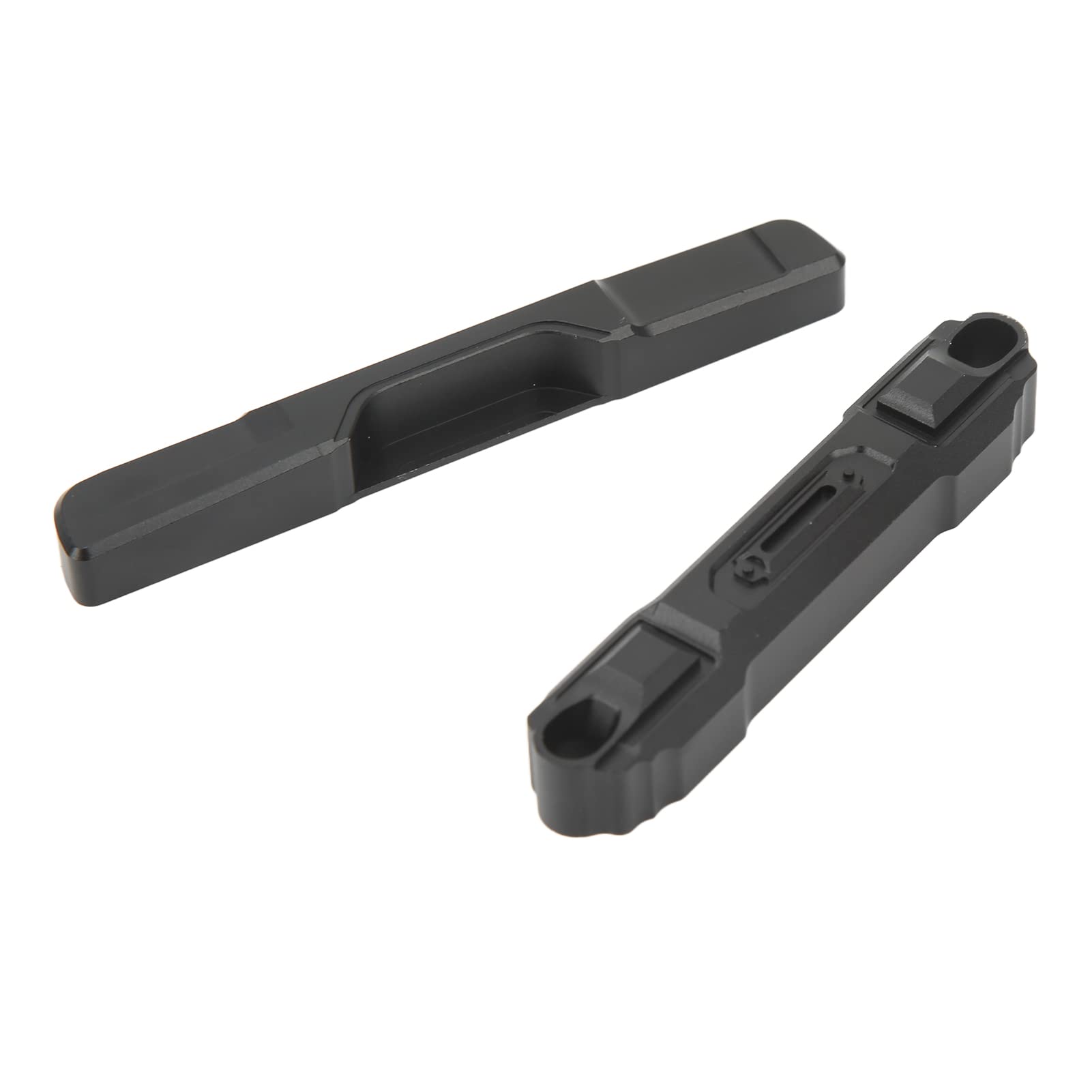 Zderzak RC przód i tył, stop aluminium, czarny, z białym światłem, LED, uchwyt zderzaka RC do Axial SCX24 AXI00005 AXI00002