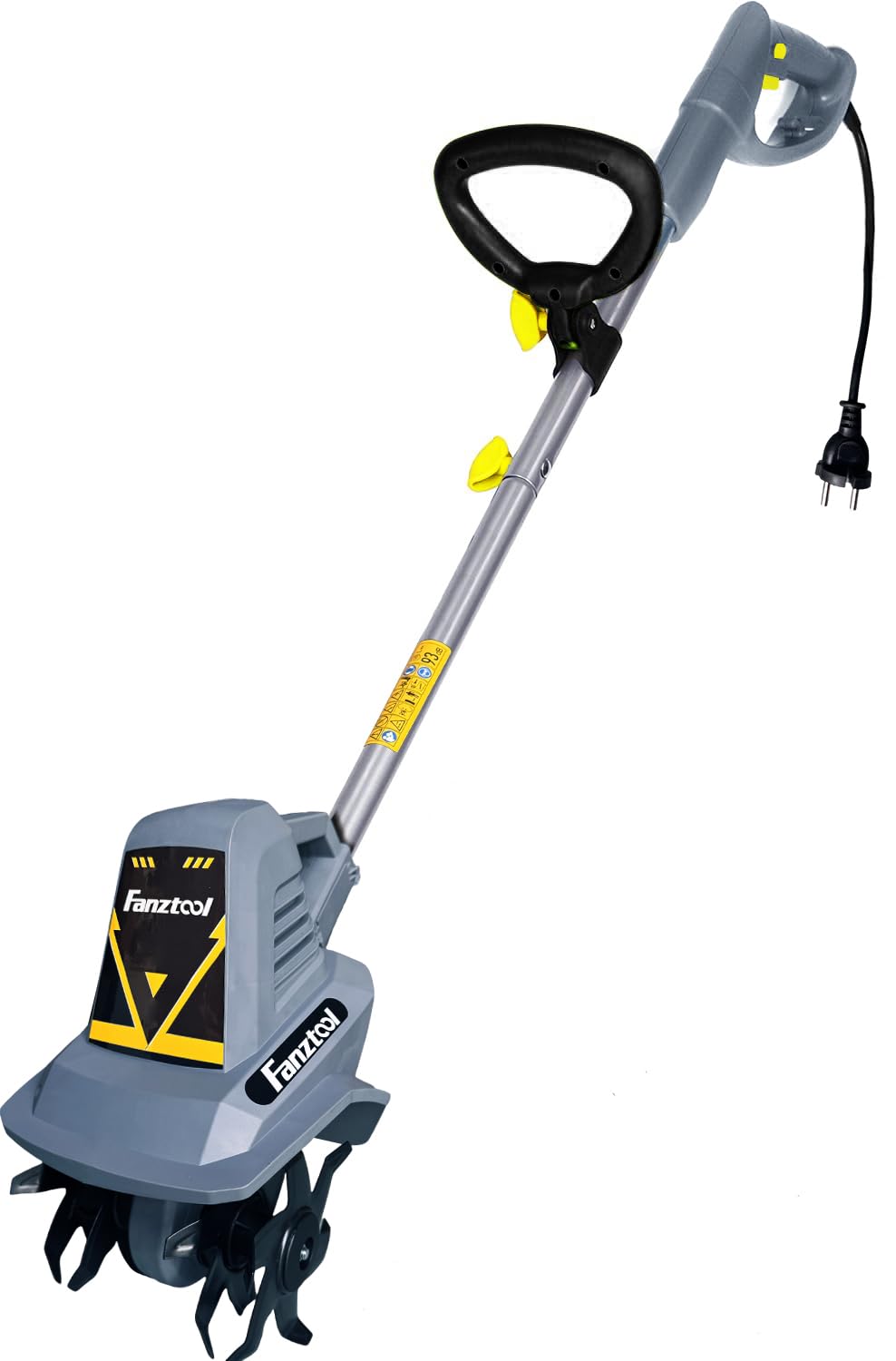 FANZTOOL Motoazada eléctrica de jardín de 300 W, solo 5 kg, ideal para personas mayores y mujeres, 19 cm de ancho de trabajo, 15,5 cm de profundidad, perfecto para parterres y huertos