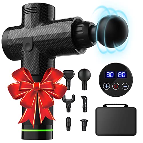 Gifts for Him, Massage Gun Deep Tissue, Day Gifts for Father Mother, Gifts for Men, Massage Gun for Athletes Muscle, Super Quiet Portable Massage Relaxation, Best Birthday Gifts for Men Him Women