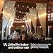 Banord 102FT Outdoor String Lights, Waterproof Patio Lights with 35 Shatterproof LED Bulb Hanging Light String, Black String Light Vintage Party Lights for Garden, Backyard, Porch, Cafe, Deck, Wedding
