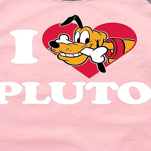 Disney Mickey & Friends - I Love Pluto - Toddler and Youth Girls Raglan Graphic T-Shirt3