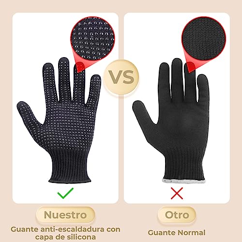 Rizador Pelo 5 en 1 Tenacillas Pelo Pinzas Temperatura Regulable 80 °C - 230 °C Plancha Pelo Ondas con Pantalla LCD Ondulador de Pelo Ceramico Guante Incluido - imagen 5