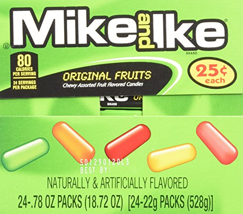 Mike And Ike Original Fruits (1 Box Of 24 - .78Oz Individual Packs) #TOP3