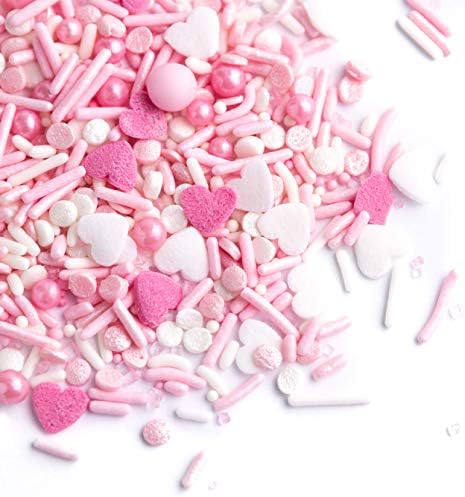 Sweets Indeed, Sprinkles, St. Patricks Day, Easter, Edible Sprinkles, Perfect for Cake Decorations, Ice Cream, Cookies, Parties, Cupcake Topper (Pretty in Pink)