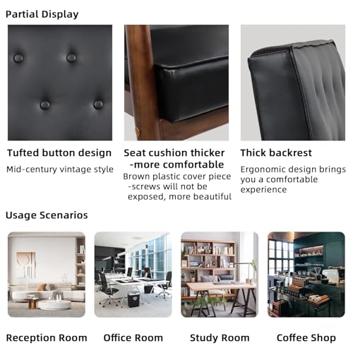 STHOUYN PU Leather Accent Chair - Image 5