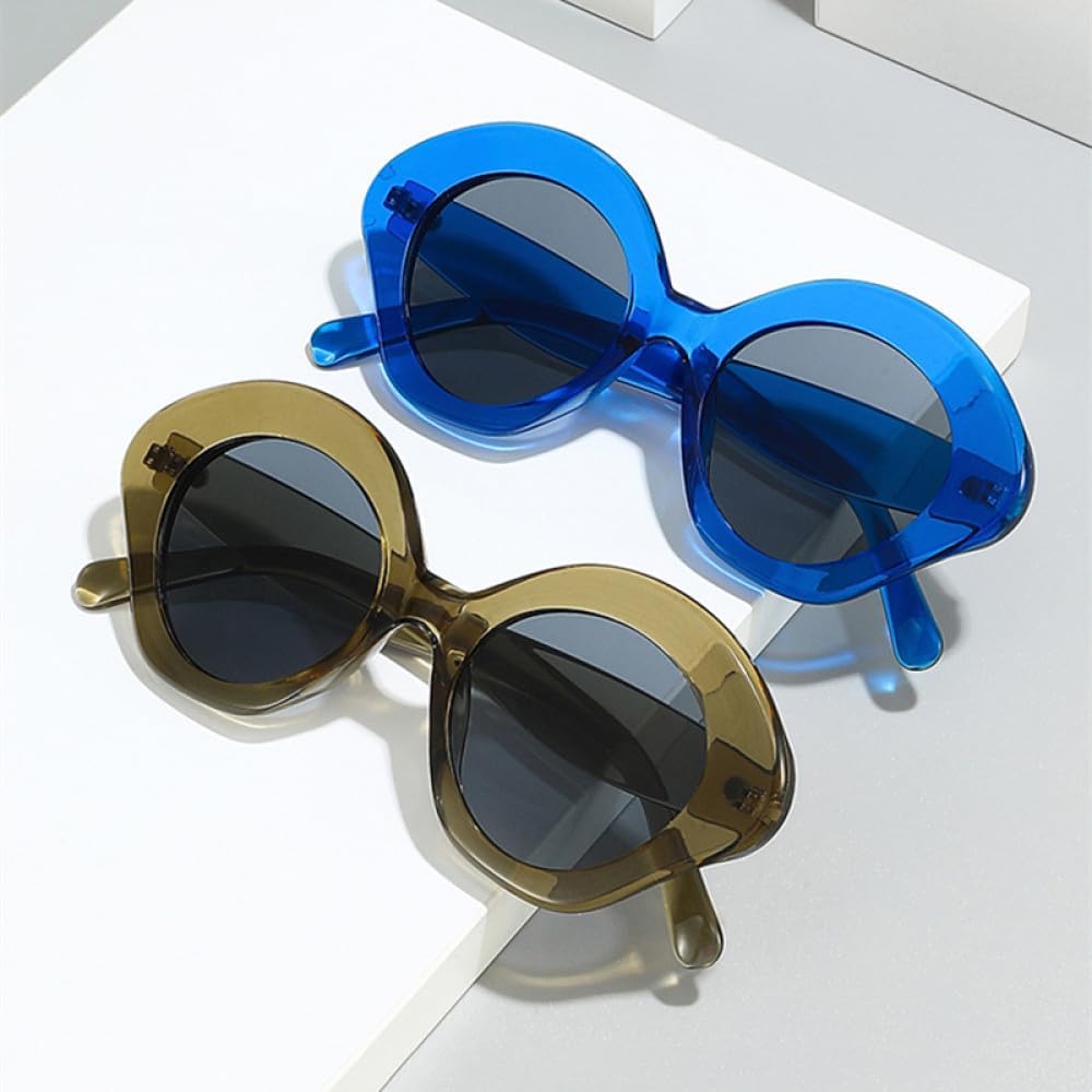 MUTYNE Fashion Irregular Cat Eye Sunglasses Women Retro Gradient Men Trending Sun Glasses image 3