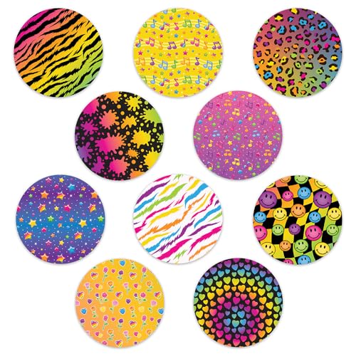 Rockadex Adhesive Patches - Compatible for Freestyle Libre Sensor 2 & 3, Custom-Designed Freestyle Libre Patches, Diabetic Supplies Mix 10 Pack Fluro (Libre 3)