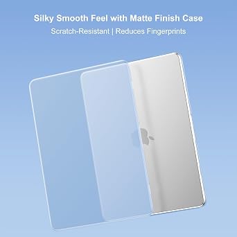 MOSISO Compatible with MacBook Air 13 inch Case M5 2026 M4 2025 M3 M2 2024-2022 A3449 A3240 A3113 A2681, Hard Shell&Keyboard Cover&Screen Film&Type C for MacBook Air 13.6 inch Case, Air Blue