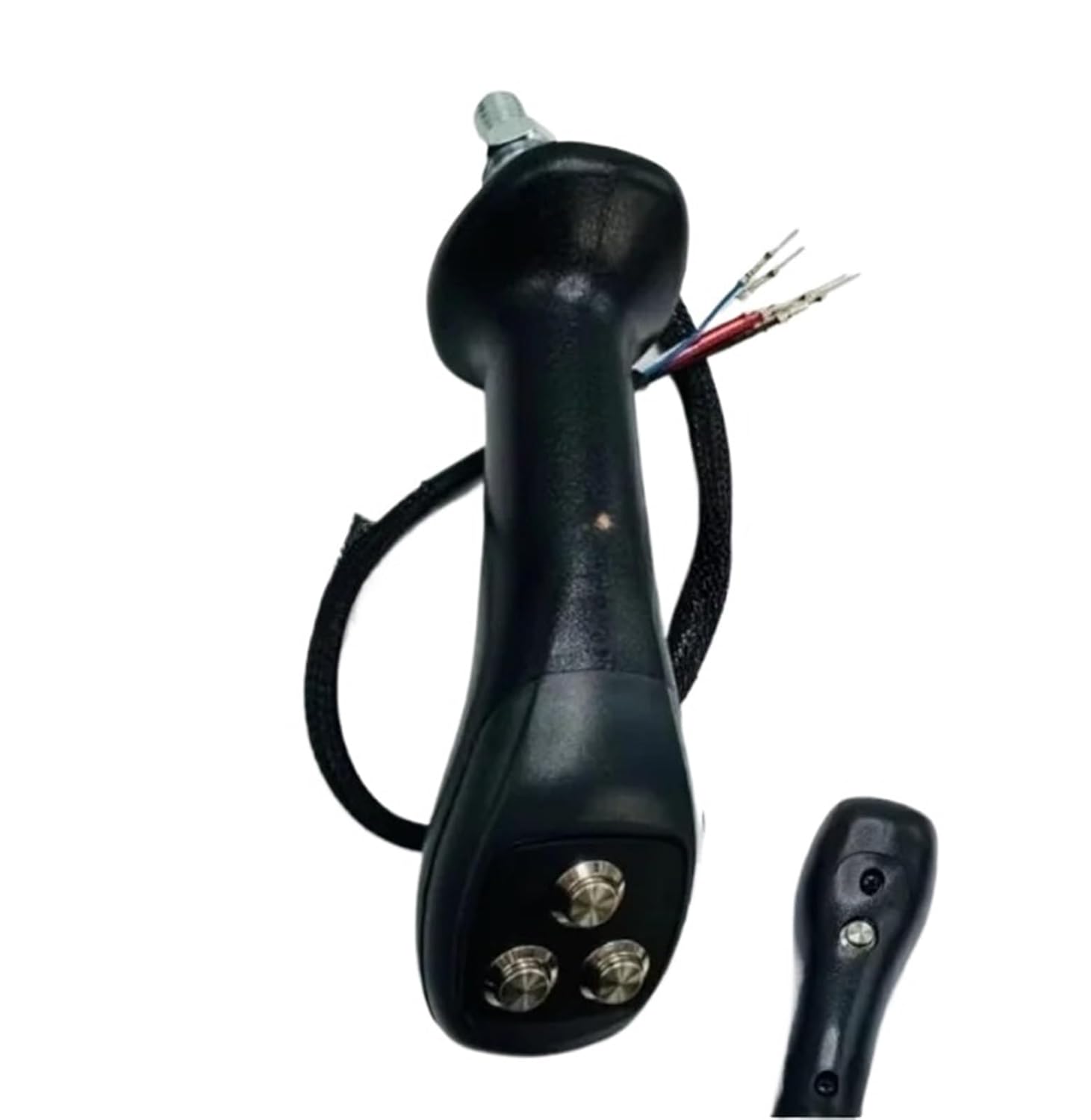 GHHSBO 1pcs Excavator modified 4 button wood grabbing electronic control joystick handle(Left 1pc)