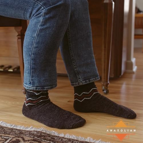 anatolian Alpaca Wool Socks Low Calf for Men Women - Warm Comfortable Everyday Casual Dress Socks3