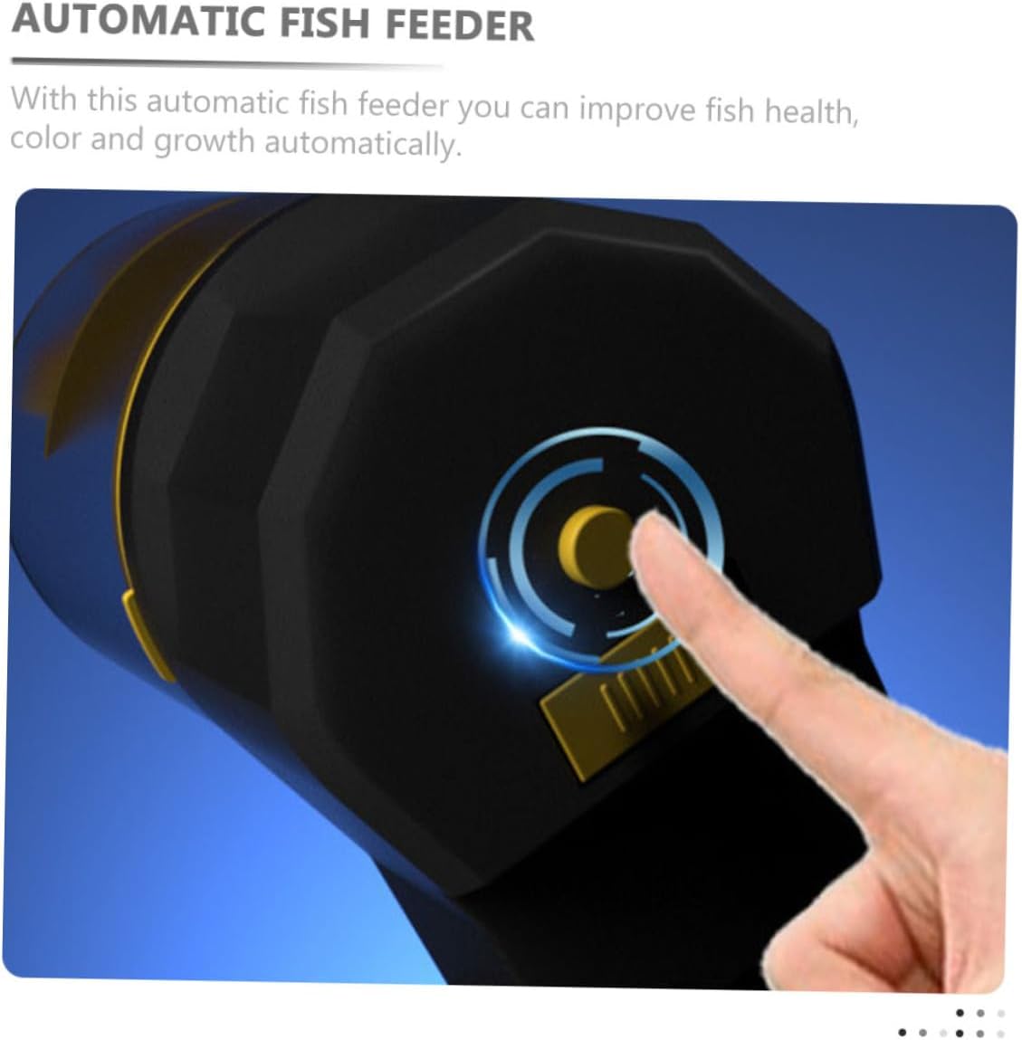 Abaodam Automatic Goldfish Feeder with Adjustable Timer Large-Capacity Feeding Tank Vacation Fish Feeder for Aquarium Tanks