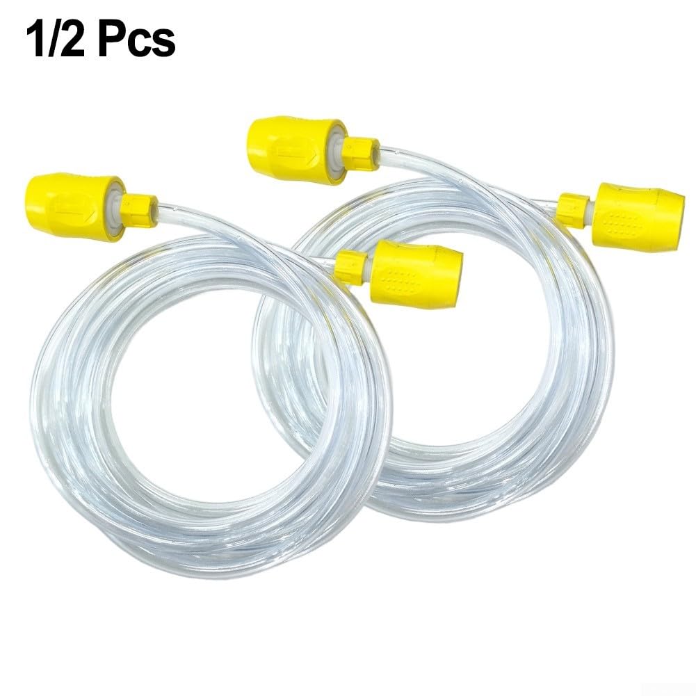 Tuyaux de rechange pour Karcher Puzzi 8/10 100 10/1 10/2 8/1C 200 4.446-023.0 - Tubes de tuyau de pulvérisation de rechange avec connecteurs de tuyau jaunes (1 pièce)