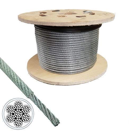 Awesome Gym Machine Wire Rope Cable, PU (Polyurethane) Rubber Coated for Machines Black & Transparent 6MM 3METER, Black (Silver) (B0C6X7R7SG) Amazon Price History, Amazon Price Tracker