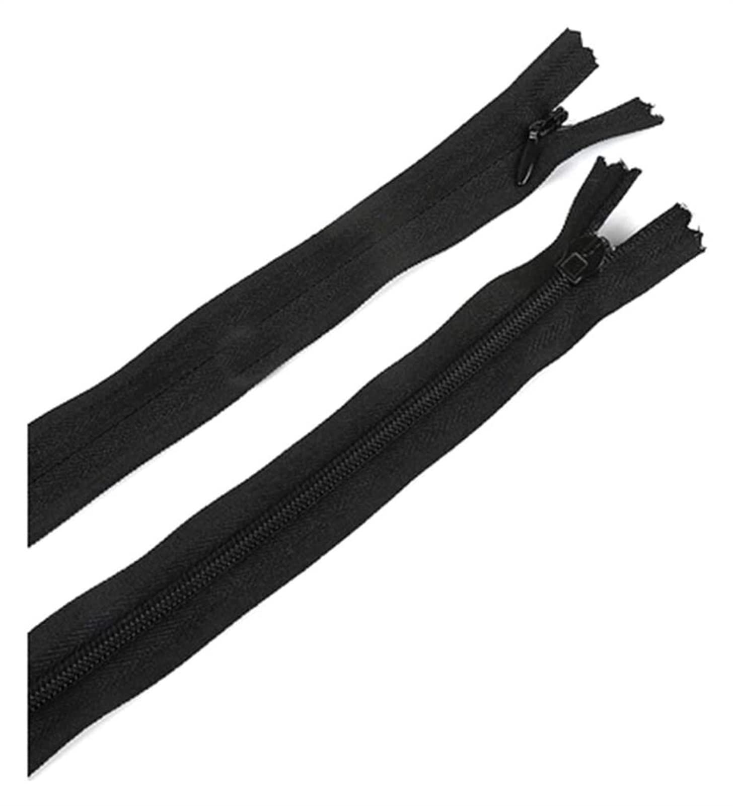 Cerniere Invisibili Bobina di Nylon Fai-da-Te per Abiti da Cucire Accessorio in Nylon (Color : Green, Size : 2.3cm Width 60cm) (Black 2.3cm Width 35cm)