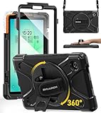 [Support Rotatif à 360° et Dragonne]:La béquille rotative à 360 degrés offre différents angles de visualisation et de frappe, la dragonne réglable peut tenir fermement la Samsung Tab A11 d'une seule main, une idée pour les enfants, les étudiants, les enseignants, les ingénieurs et les concepteurs.Facilitez-vous l'utilisation de votre tablette au travail et à l'étude.