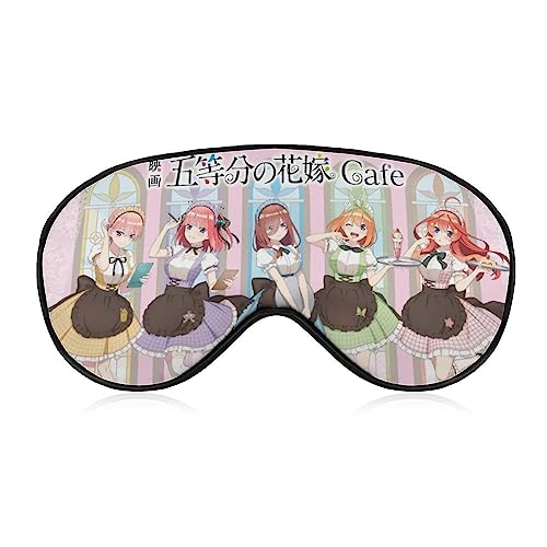 五等分の花嫁 中野 五月 中野 四葉 中野 三玖 中野 二乃 中野 一花 アイマスク キャラクター アニメ アイマスク 睡眠用 かわいい 睡眠改善 遮光 柔らかい 眼精疲労 目元疲労回復 安眠マスク 圧迫感なし 子供 男女兼用 ギフト