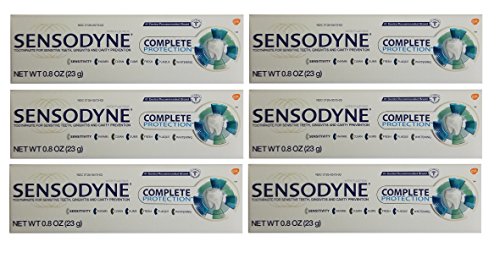 Sensodyne Complete Protection Toothpaste Travel Size 0.8 Ounce Pack of 6