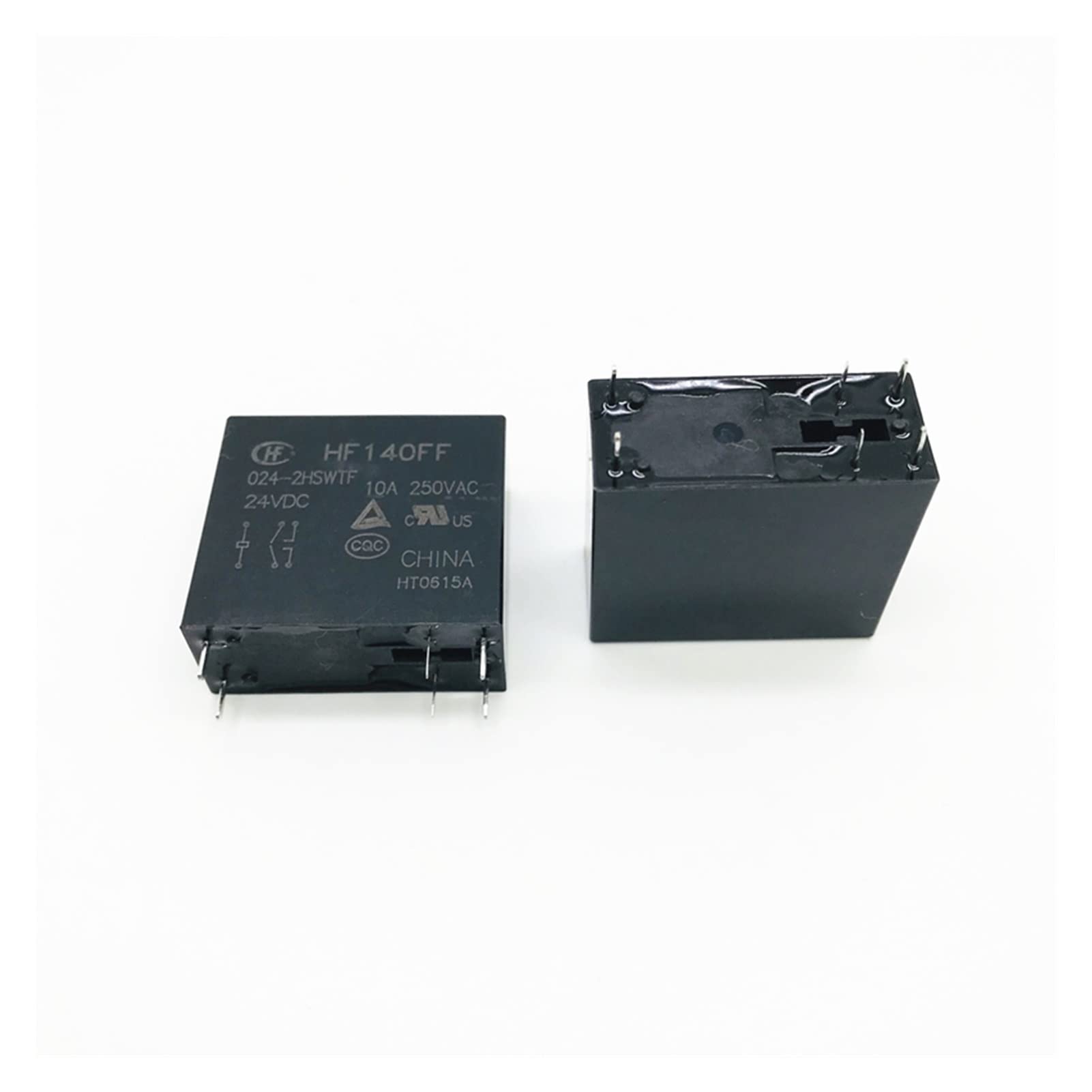 AQHYEBNSR 10PCS/lot Medium Power Relay HF140FF-012-2HSWTF HF140FF-024-2HSWTF 6PIN 10A Two groups always open