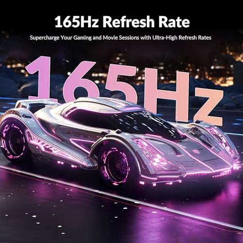 Image of Great voell 34 inch Pink Ultrawide Curved Gaming Monitor - 165Hz, UWQHD 3440x1440, 1500R, 1ms MPRT, HDR, FreeSync, 99% sRGB, HDMI & DP, VESA Mount, Eye Care