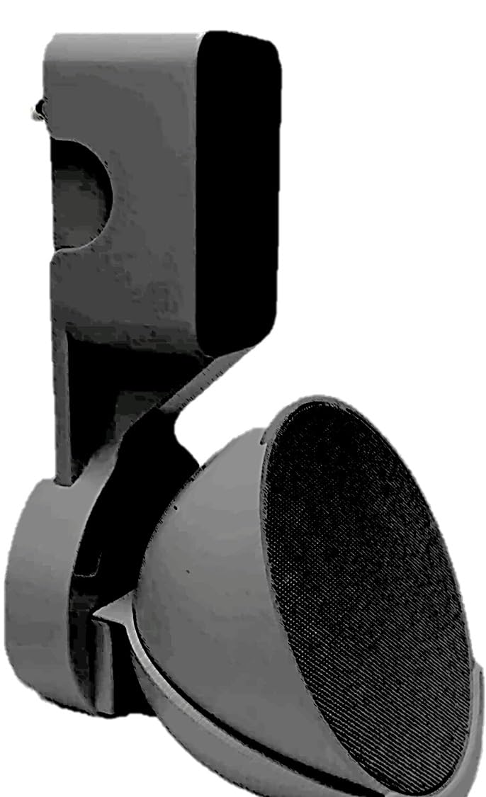 SaifsmartEcho Pop Wall Mount, Outlet Wall Mount Stand for Echo Pop, Holder Mount with Cord Management for Space-Saving, No Messy Cords or Screws, Perfect Speaker Accessories (Black)
