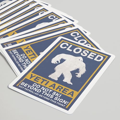 Lantern Press Yeti, baraja de póker de 52 cartas miniatura 5
