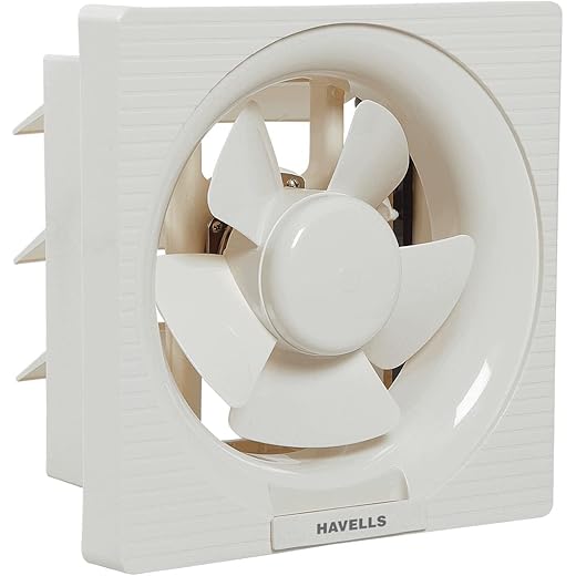 Havells Ventil Air DX 200mm Exhaust Fan | Strong Air Suction, Rust Proof Body and Dust Protection Shutters |Suitable for Bathroom, Kitchen, and Office| Warranty: 2 Years | (Pack of 1, White)