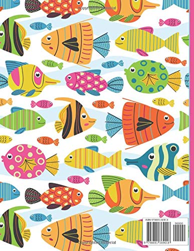 Under The Sea: Marine Life Notebook With Wide Ruled Paper for Kids Sized 8.5 X 11 Inches and 100 Pages - Image 2