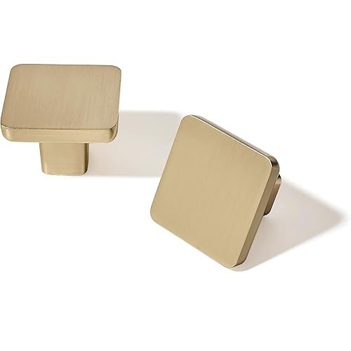 TUNNY 10 Pack Classic Cabinet Knob-Champagne Bronze Single Hole Furniture Hardware Knob for Kitchen Cabinet Bedroom Dresser Furniture Hardware Cabinet Pulls