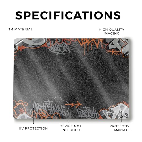 Image of Glossy Glitter Laptop Skin Compatible with Alienware M18 R2 (2024) - Orange Tag - Premium 3M Vinyl Protective Wrap Decal Cover - Easy to Apply | Crafted in The USA by MightySkins