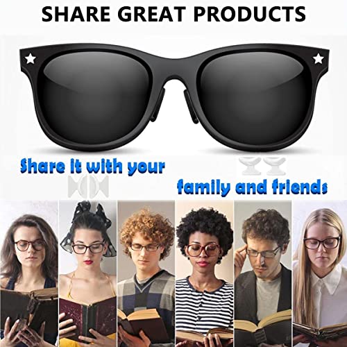 Image of MAYCREATE 12 Pairs Eyeglass Nose Pads, Anti-Slip Silicone Glasses Nose Support Pads Replacement, Anti-Slip Air Chamber Nose Pads for Full Plastic Frames, White