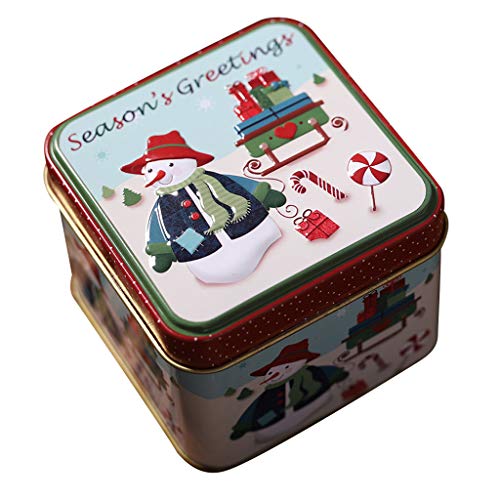 Preisvergleich Produktbild Dasongff Weihnachts Süßigkeiten Runde Aufbewahrungsbox Christbaumschmuck Weihnachten Geschenkbox für Candy Chocolate