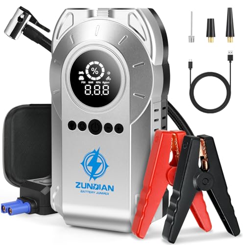 Jump Starter & Tire Inflator 6000A, 12V, 260 PSI, USB, LED