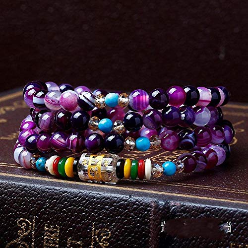 Bijou en pierre violette et agate pour sublimer vos tenues d'été
