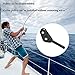 HERCHR Fishing Rod Roller Tips Stainless Steel Double Roller Guide Bearing Sea Boat Fishing Trolling Tackle Accessory Fishing Rod Tip(4.0mm)