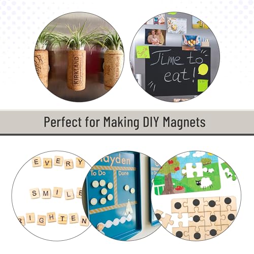 Image of Mr. Pen- Self Adhesive Magnet Dots, 40 pcs, Flexible, 1.2 inch x 2mm Thickness