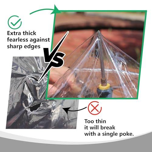 Lona impermeable con ojales transparente y resistente al desgarro para proteger terrazas del agua 6