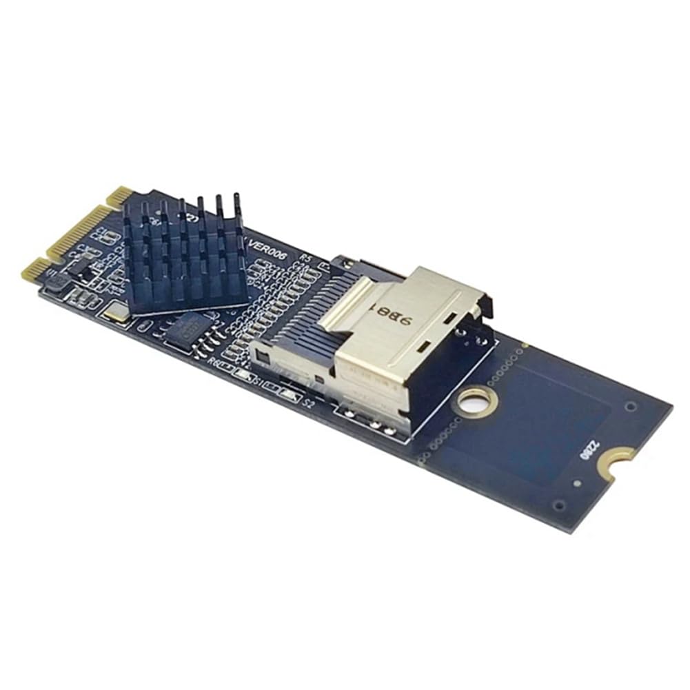Prise en charge de la carte d'extension M.2 NVME vers Mini SAS SFF-8087 contrôleur SATA 4 ports SATA3.0 6 Gbps HDD SSD SATA de SFF8087 à M2 NVME